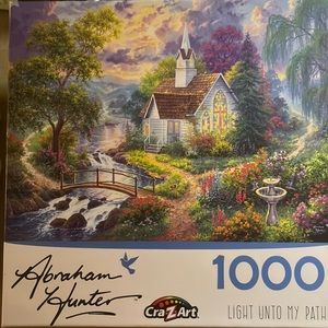 💟🧩 Brand new, unopened 1000 piece Abraham Hunter’s “Light Unto My Path” puzzle.